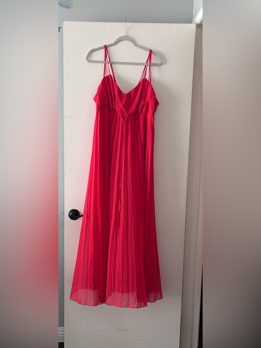 Bisou Bisou Orange Spaghetti-Strap Maxi Dress